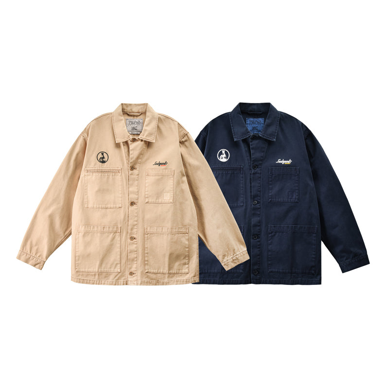 Washed Canvas Work Jacket