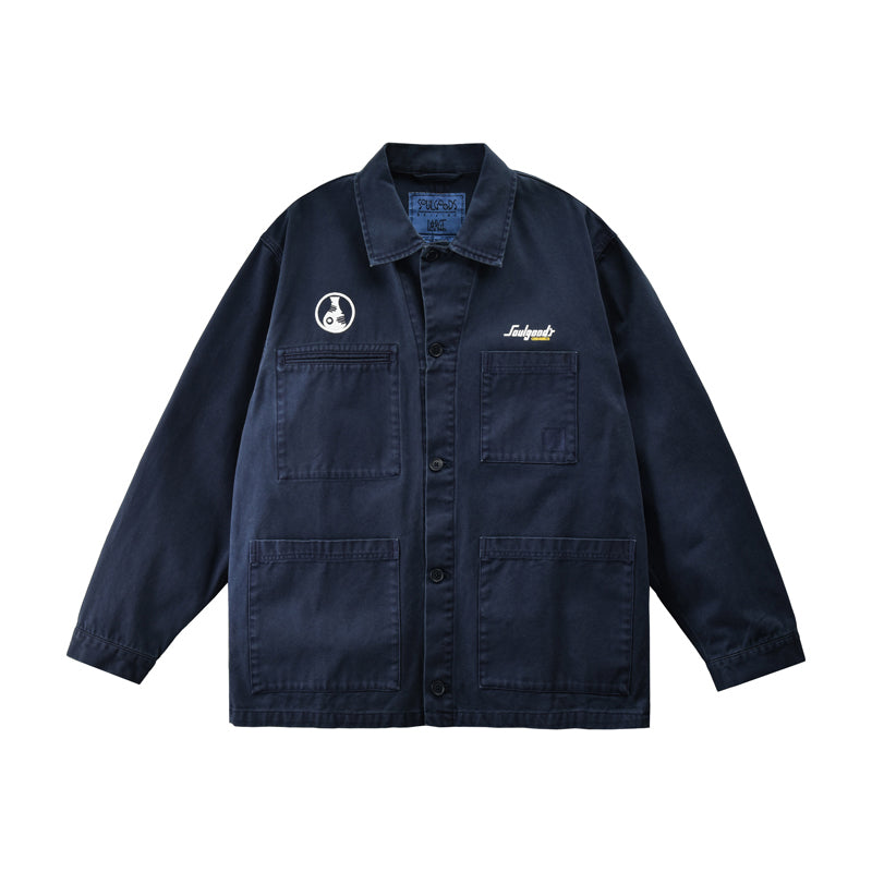 Washed Canvas Work Jacket