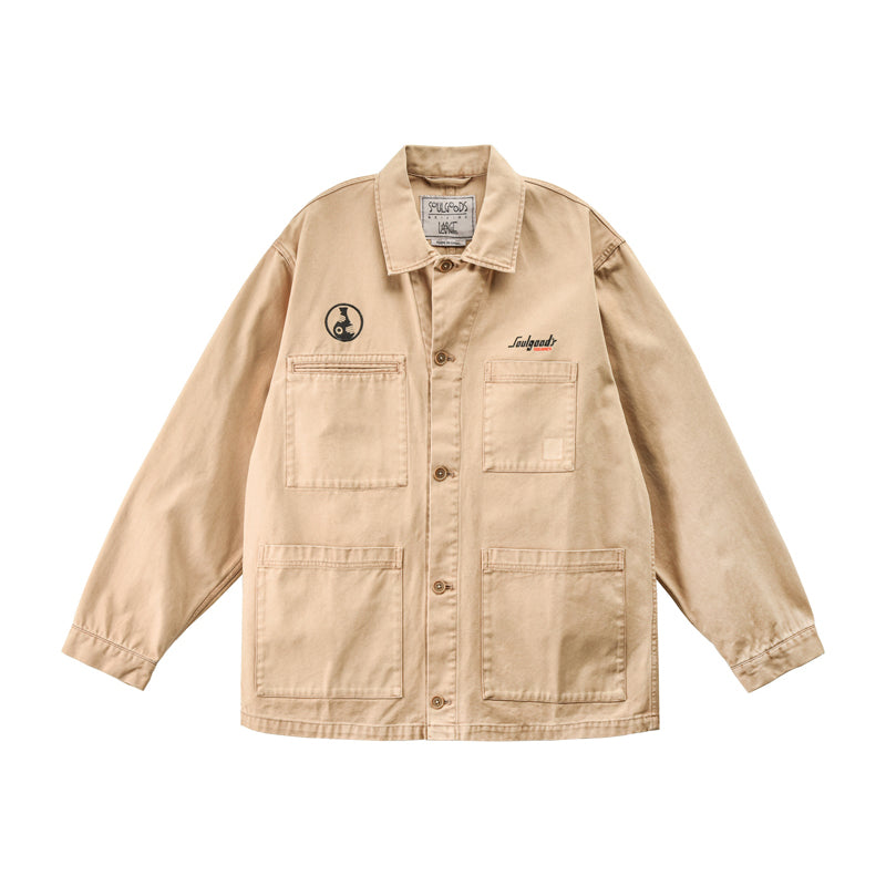 Washed Canvas Work Jacket