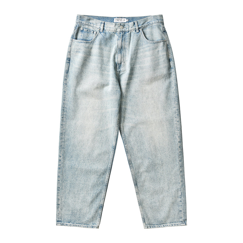 Washed Denim Pants