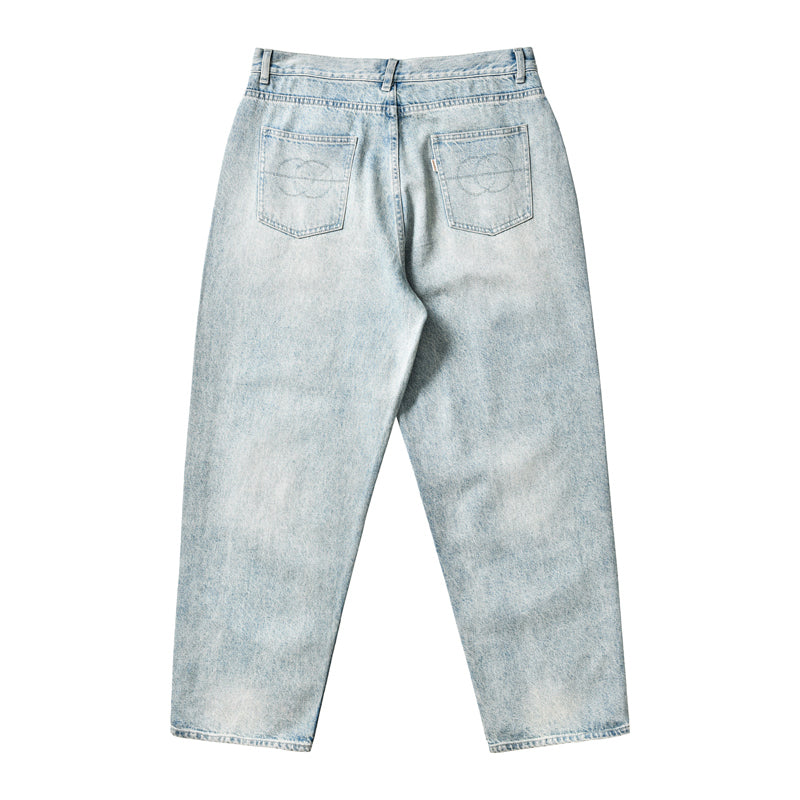 Washed Denim Pants